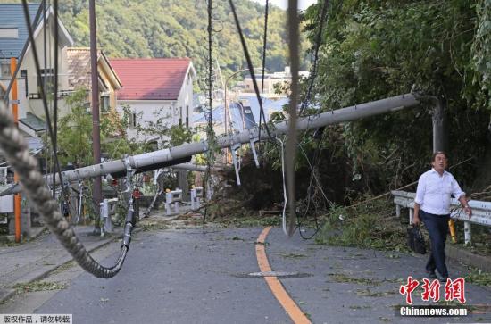 日本千葉縣因臺風大面積停電 約16萬家庭仍受影響