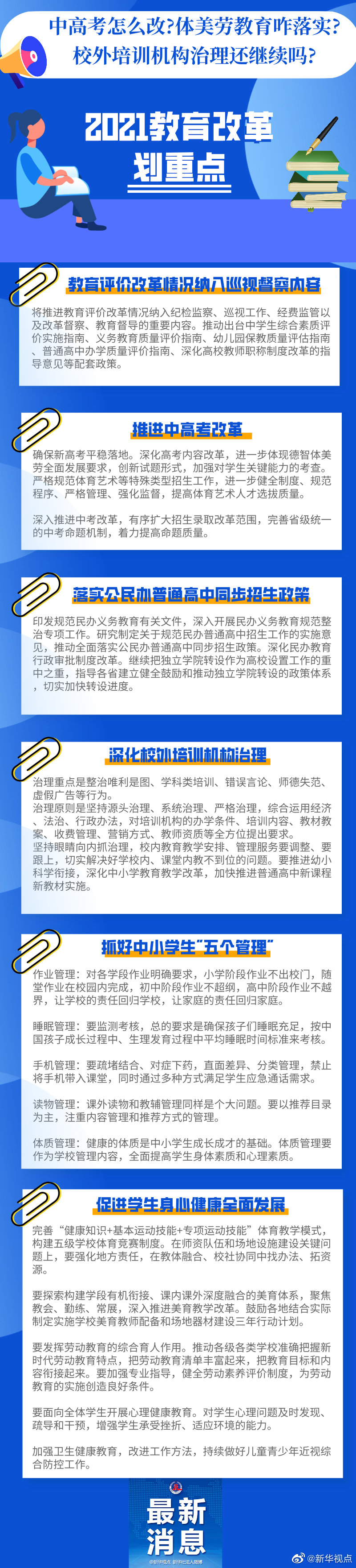 中高考、體美勞、校外培訓(xùn)……2021年這些都要改革！