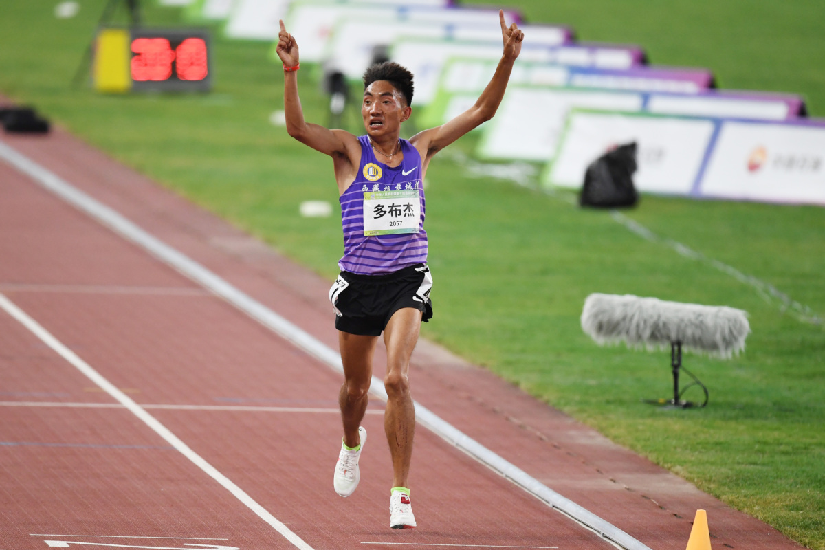 全運(yùn)會(huì)：男子萬(wàn)米決賽 西藏隊(duì)選手多布杰奪冠