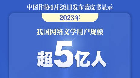 中國網(wǎng)絡(luò)文學(xué)用戶規(guī)模超5億人
