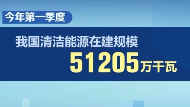 今年一季度我國清潔能源完成投資超千億元