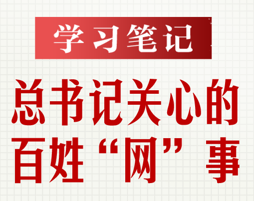 學(xué)習(xí)筆記丨總書記關(guān)心的百姓“網(wǎng)”事